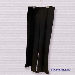 CeCe Black Fringed dress pants size 12 NWT